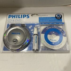 PHILIPS CD & DVD 4 In 1 Complete Cleaning Kit System BRAND NEW & SEALED!